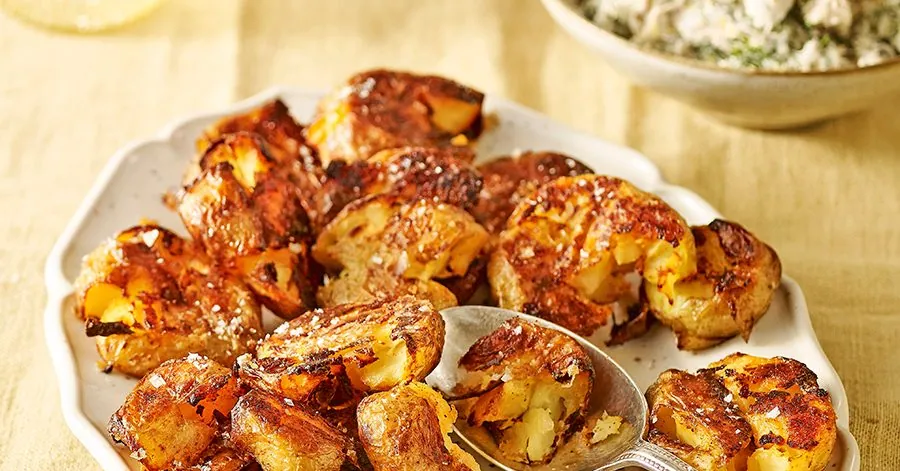 Smashed Potatoes with Mackerel Pate