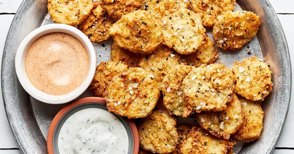 Fried Pickles with buttermilk