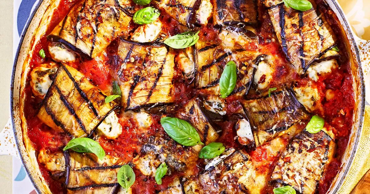 Eggplant Chickpea Involtini