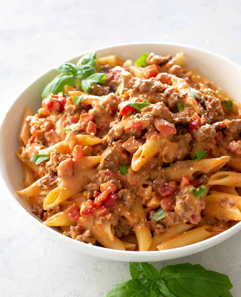 Creamy Sausage Tomato Pasta