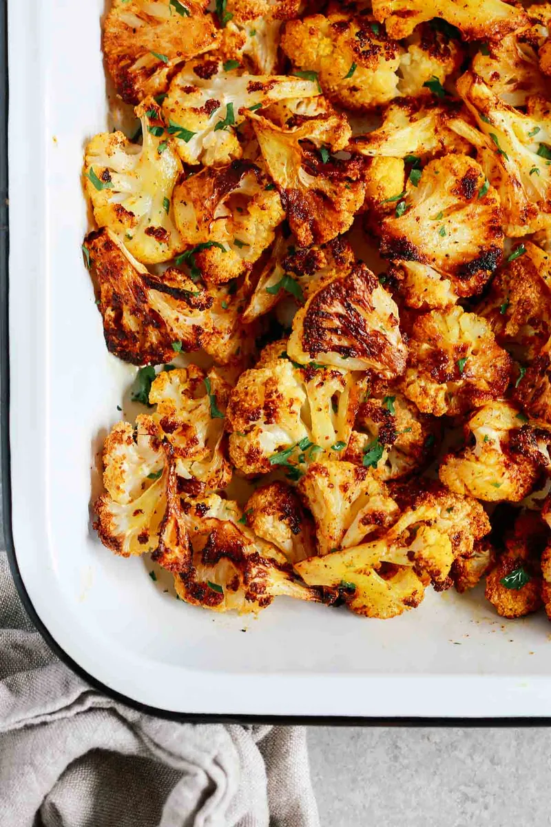 Spicy Roasted Cauliflower