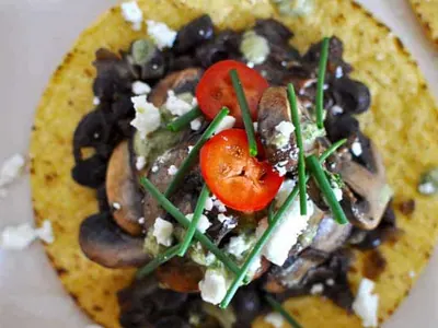 Mixed Mushroom Tostadas