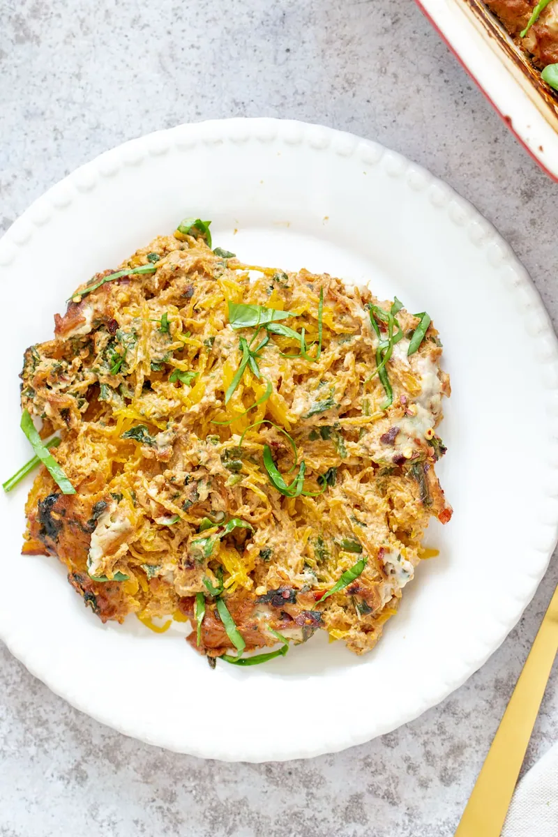 Spaghetti Squash Creamy Bake
