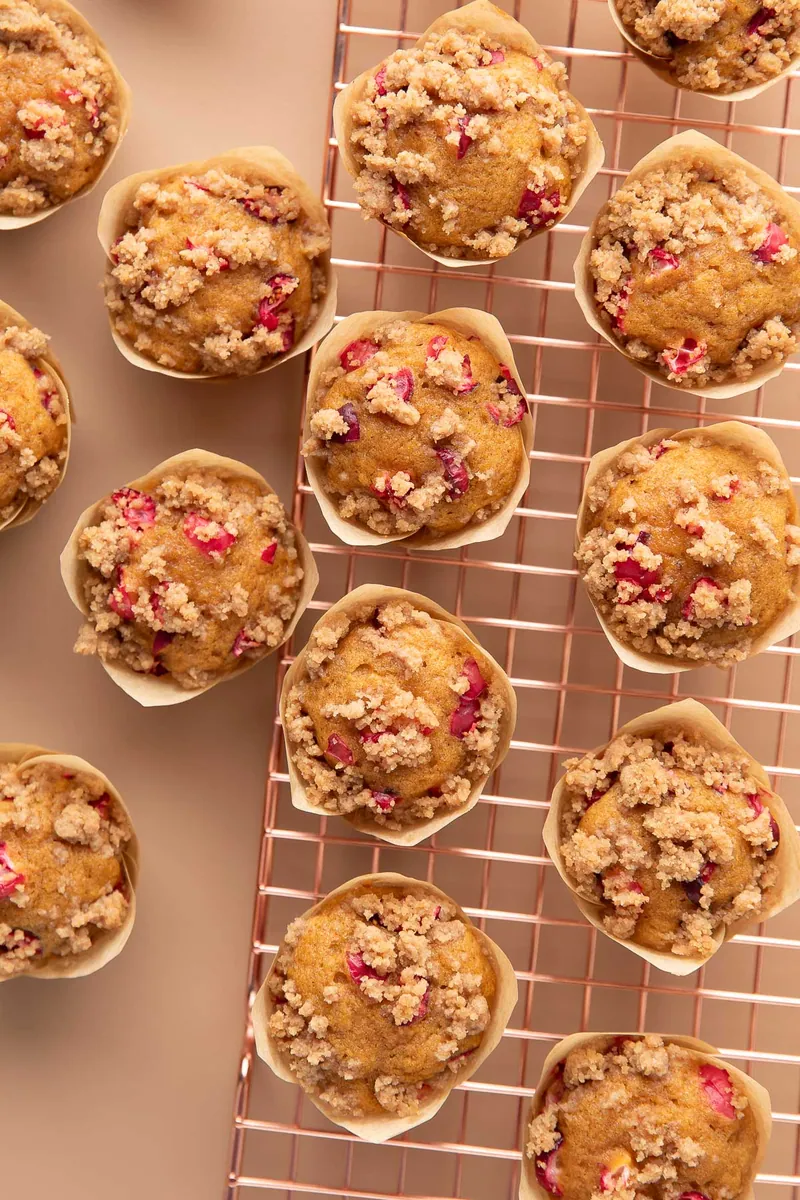 Mini Pumpkin Cranberry Muffins