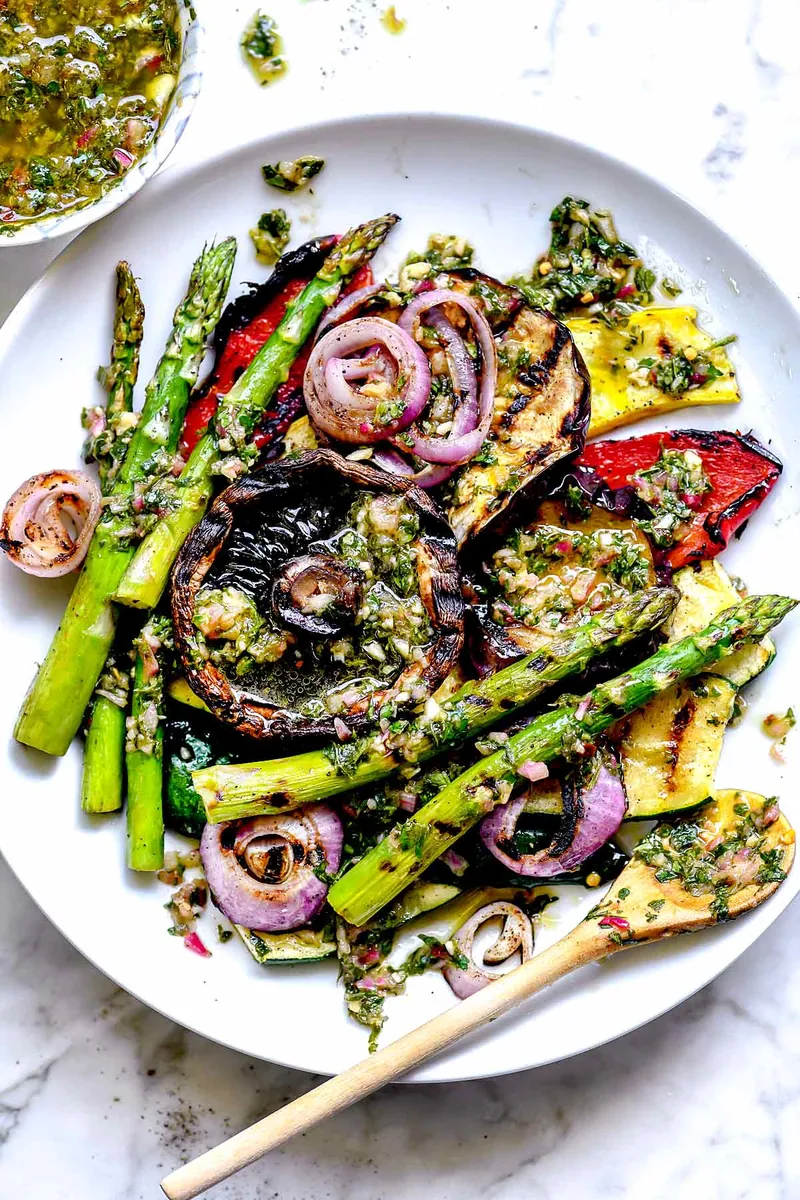 Grilled Chimichurri Vegetables