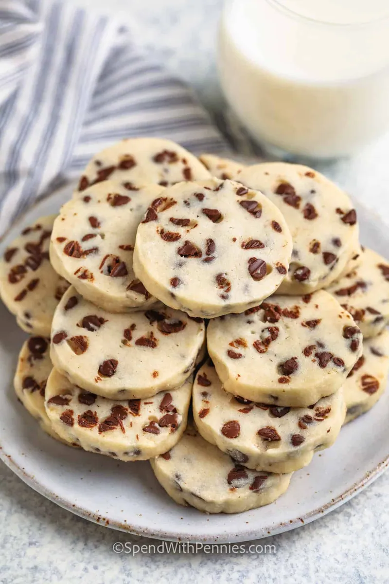 Chocolate Chip Shortbread Cookies