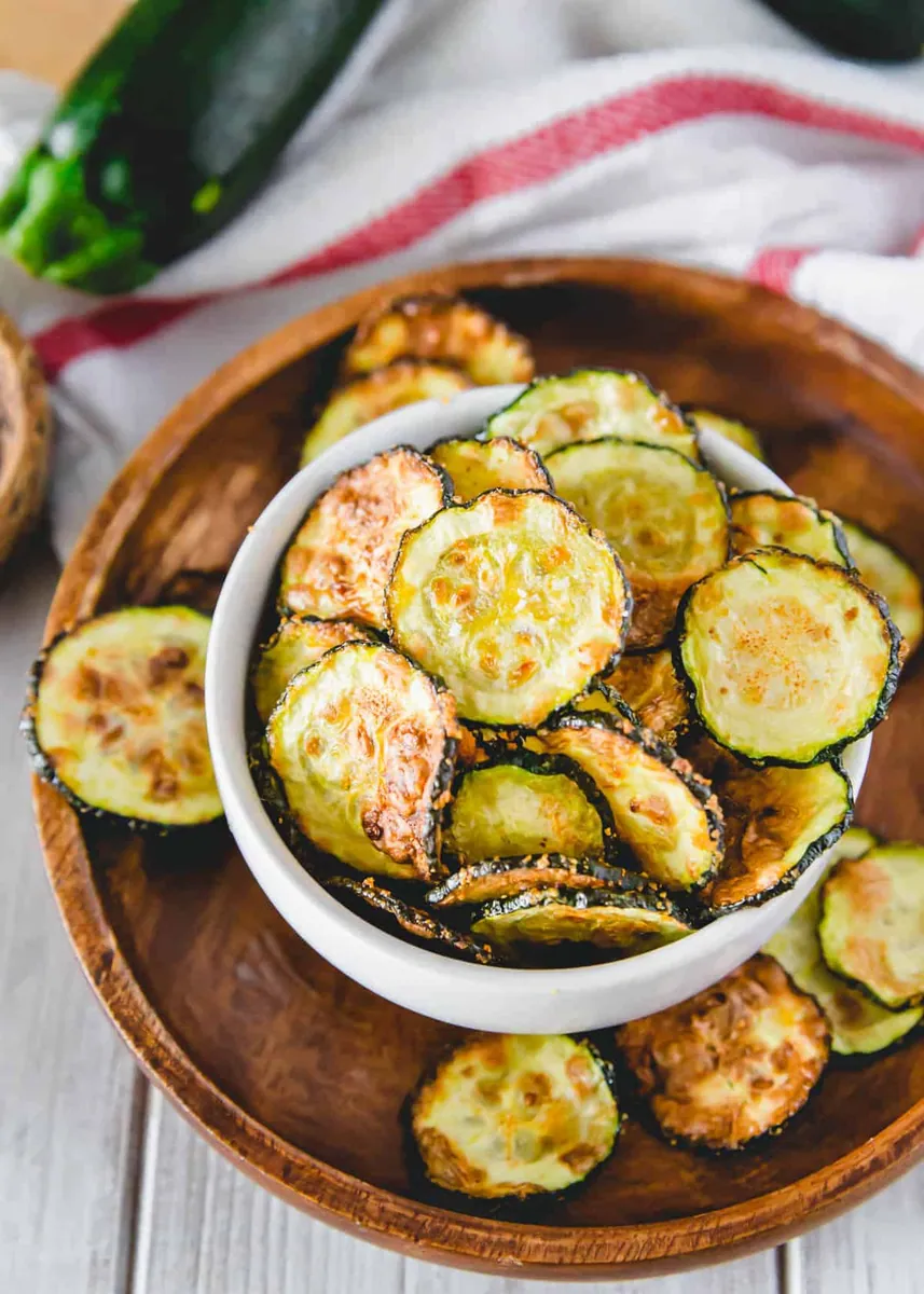 Air Fryer Zucchini Chips (2 servings)