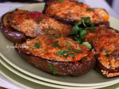 Beef Stuffed Eggplants