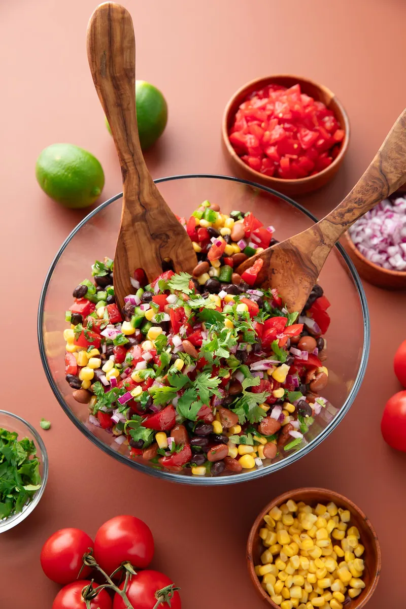 Cowboy Caviar with canned beans