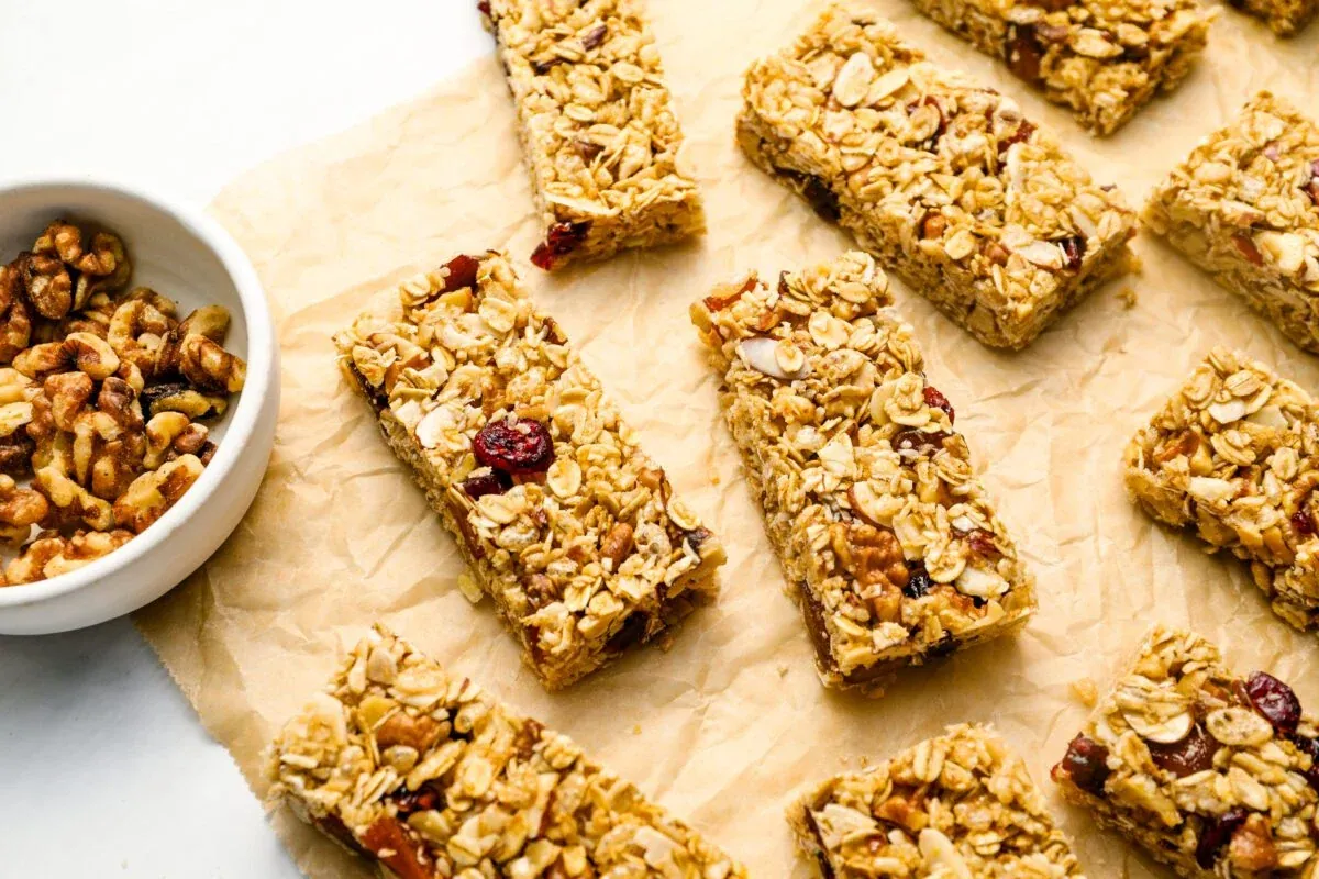 Crispy Honey Nut Granola Bars