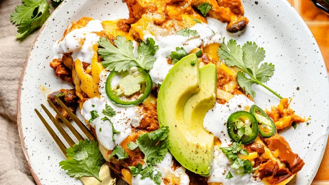 Black Bean Chicken Enchiladas