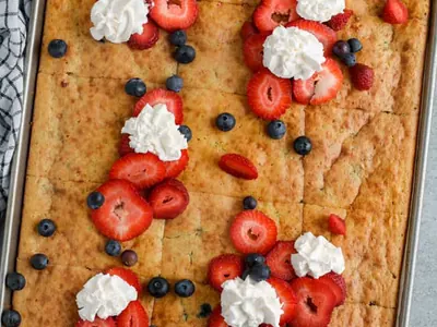 Sheet Pan Blueberry Pancakes