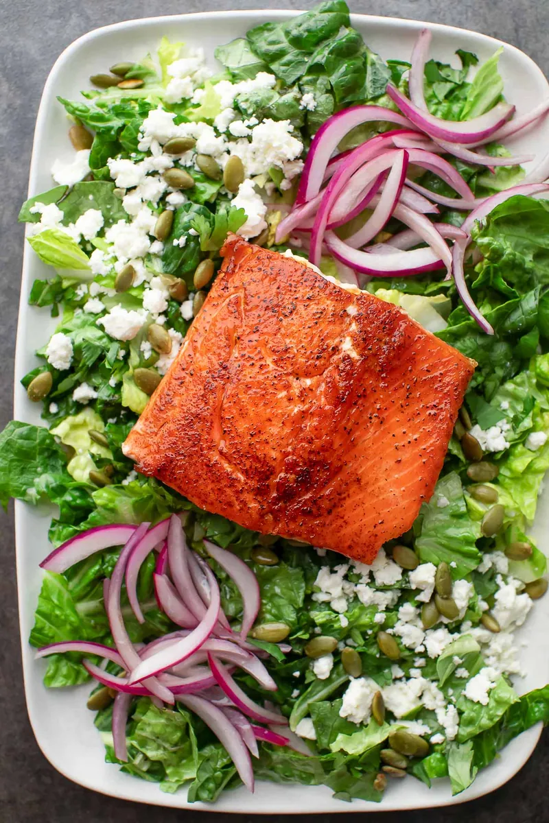 Salmon Chimichurri Salad