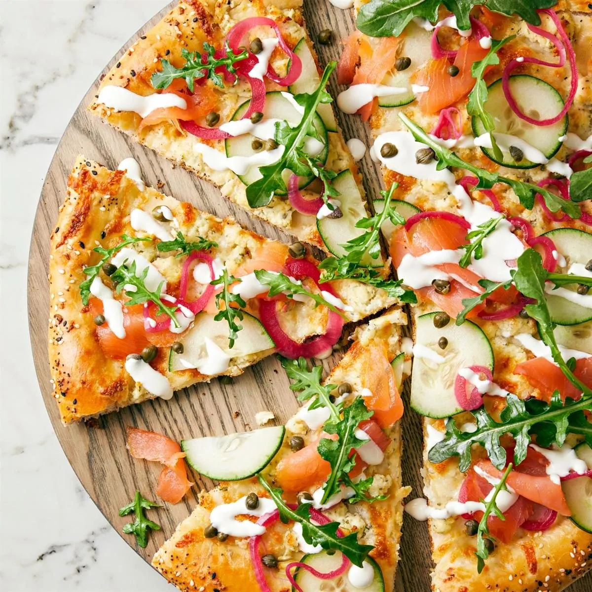 Everything Bagel Lox Pizza