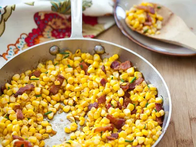 Smoked Paprika Corn with Bacon