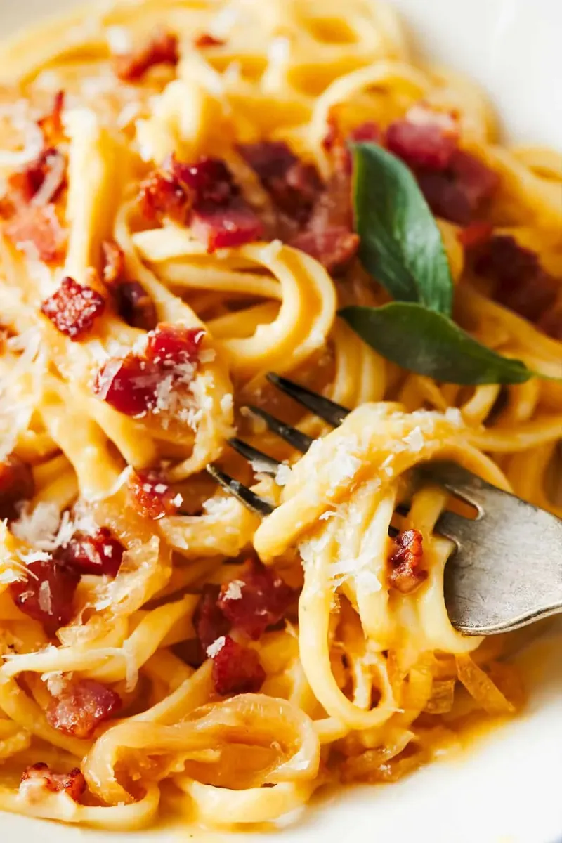 Creamy Squash Fettuccine