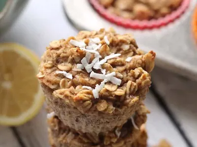 Lemon Baked Oatmeal Cups