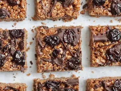 Chocolate Cherry Rice Treats