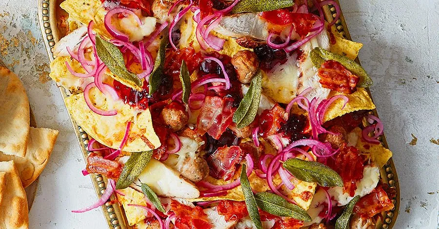 Christmas Sausage Nachos