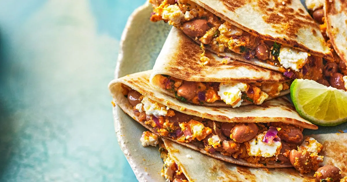 Sweet Potato Pinto Quesadillas