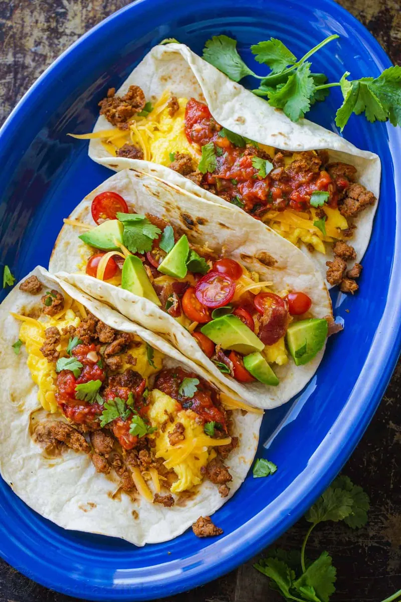 Chorizo Breakfast Tacos