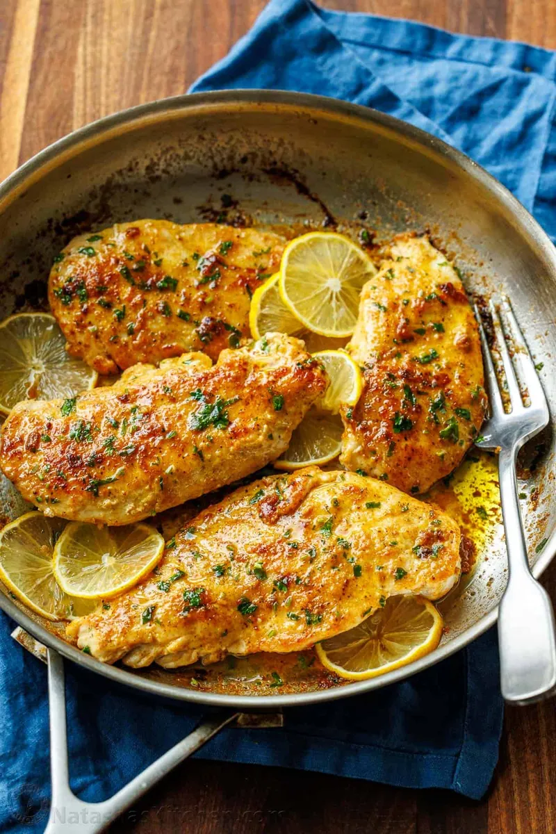 Lemon Pepper Chicken with butter