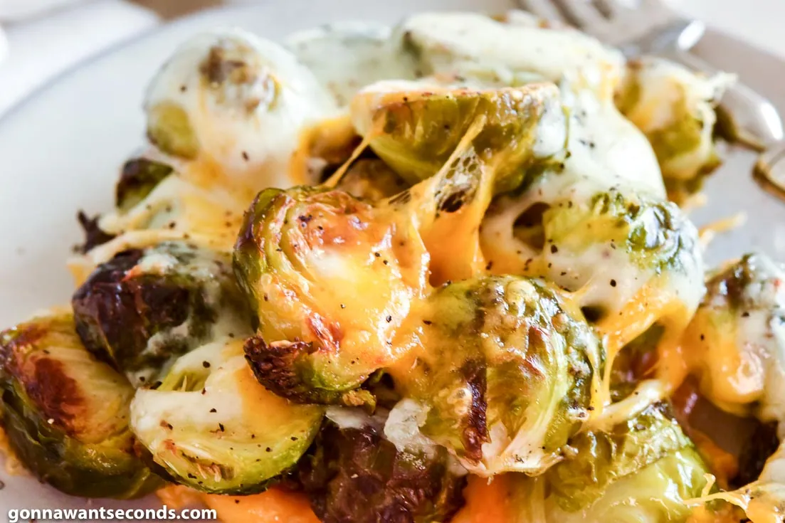 Cheesy Roasted Brussels Sprouts