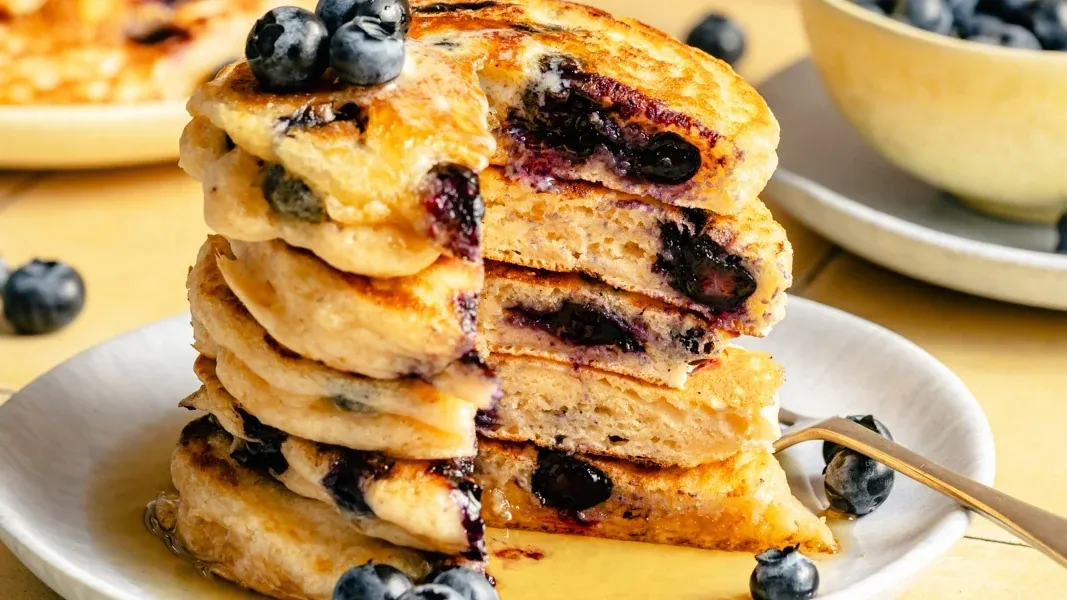 Buttermilk Blueberry Pancakes