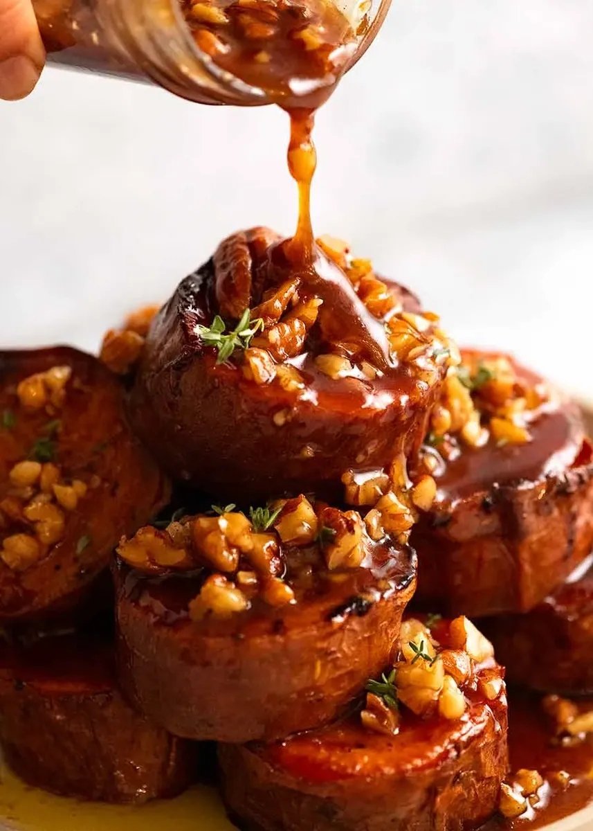 Maple Butter Fondant Sweet Potatoes