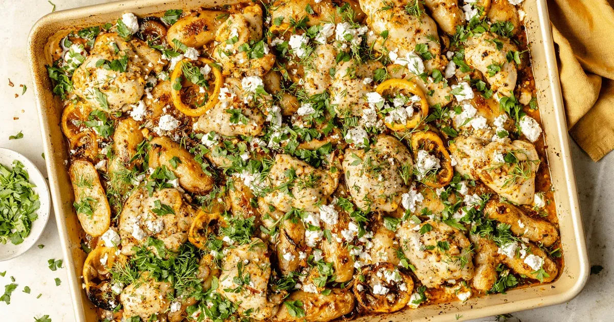 Lemon Garlic Chicken and Potatoes