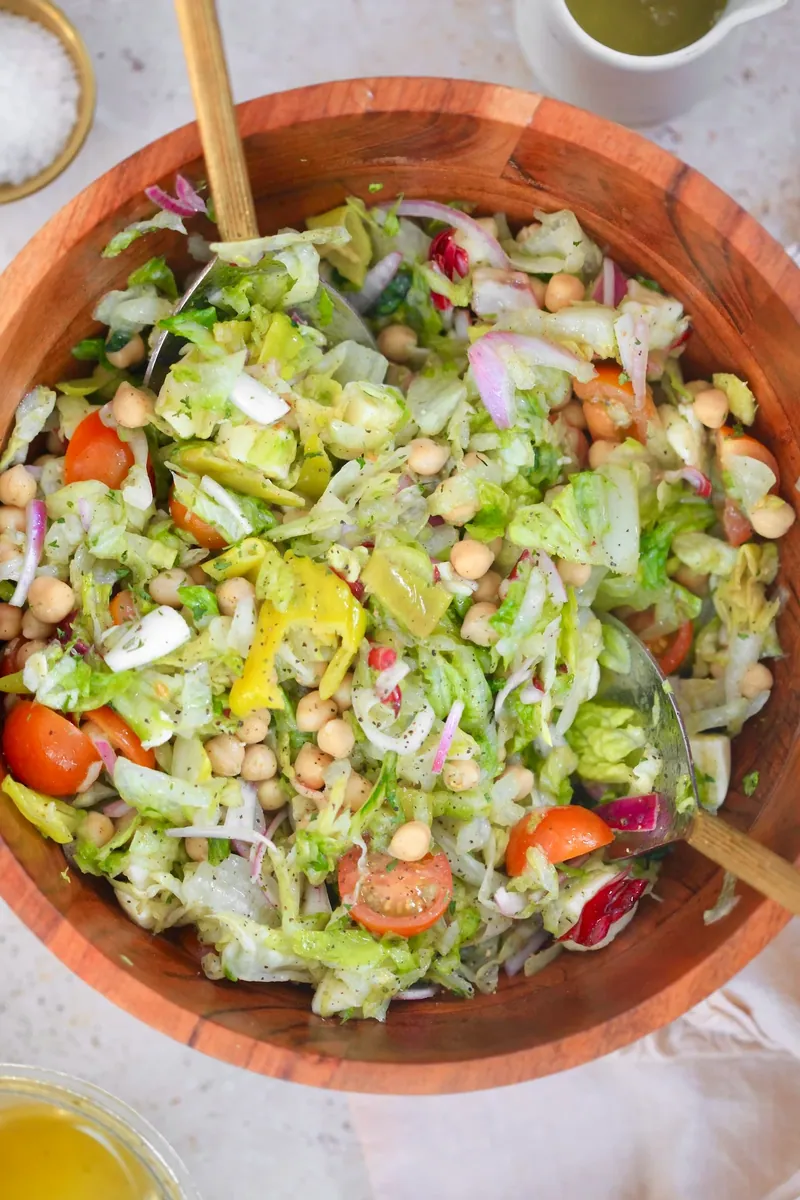 Italian Chickpea Chopped Salad