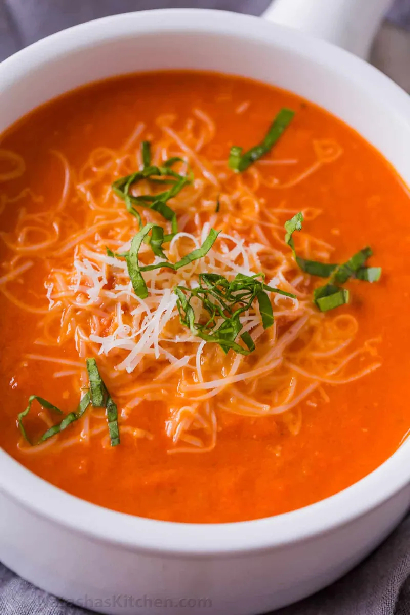 Creamy Tomato Soup with canned tomatoes