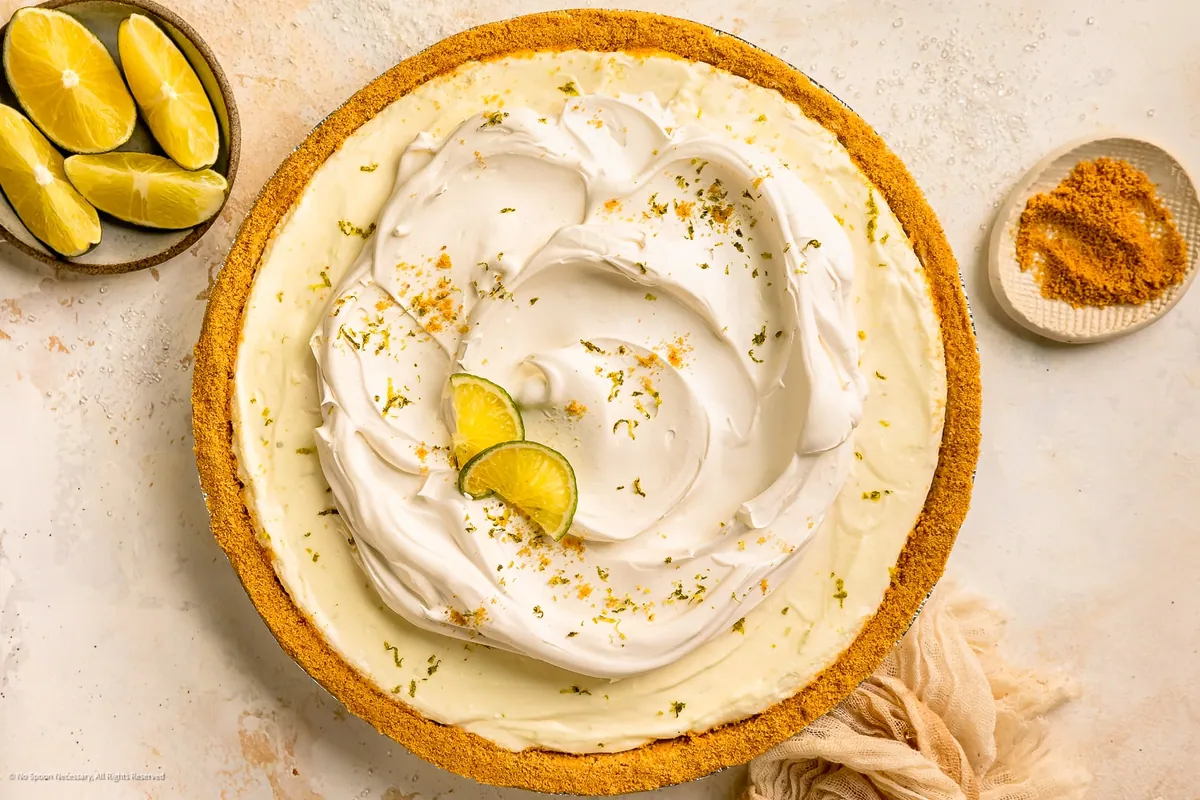 No-Bake Key Lime Pie with cream cheese