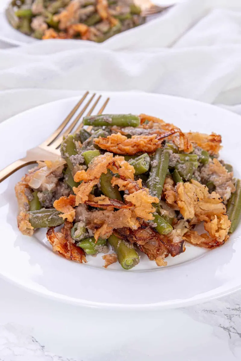 Green Bean Casserole with cream of mushroom