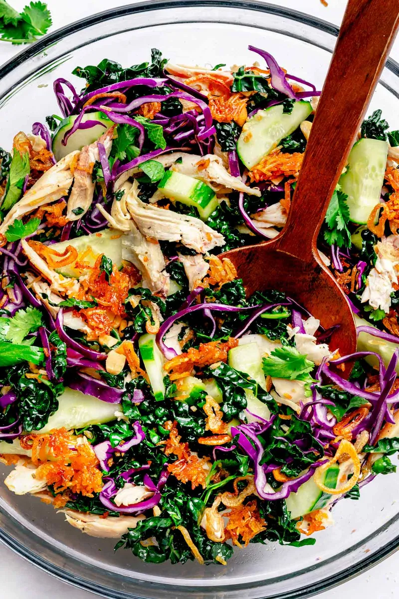 Crispy Rice Chicken Salad