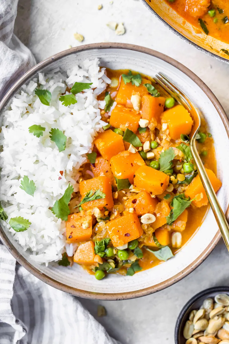 Butternut Squash Lentil Curry