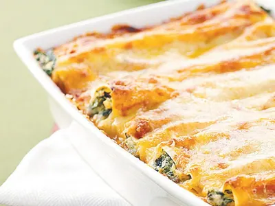 Spinach Ricotta Cannelloni