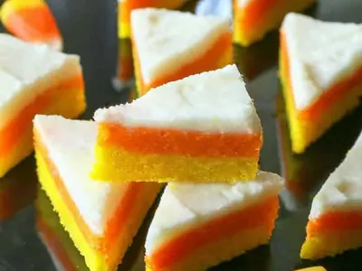 Candy Corn Sugar Cookies