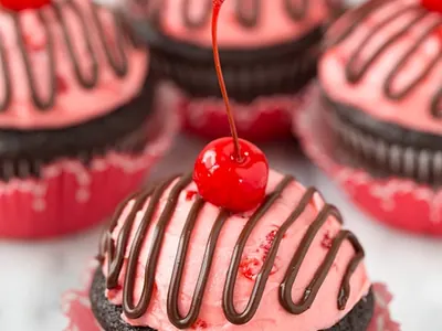 Cherry Chocolate Cupcakes
