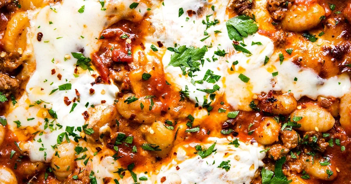 Baked Sausage Gnocchi
