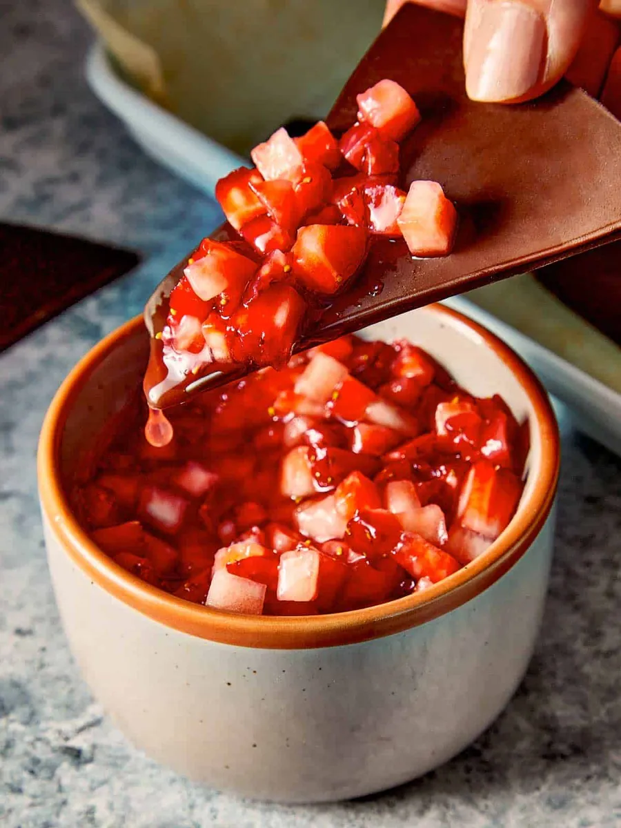 Strawberry Chocolate Salsa