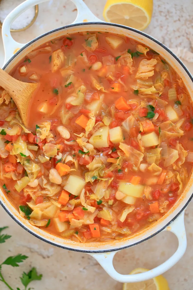 Cabbage White Bean Soup