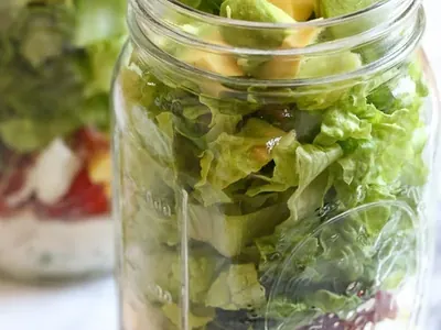 Cobb Salad Jars