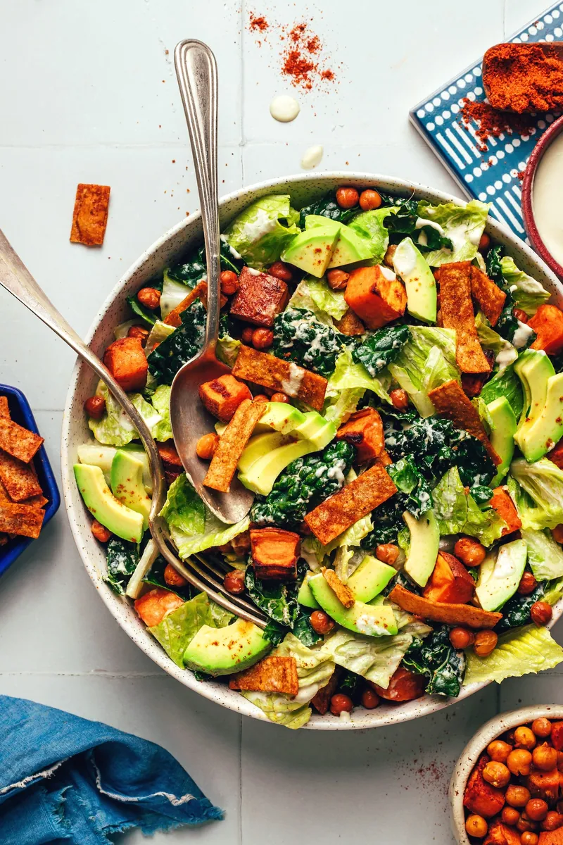 Sweet Potato Chickpea Taco Salad