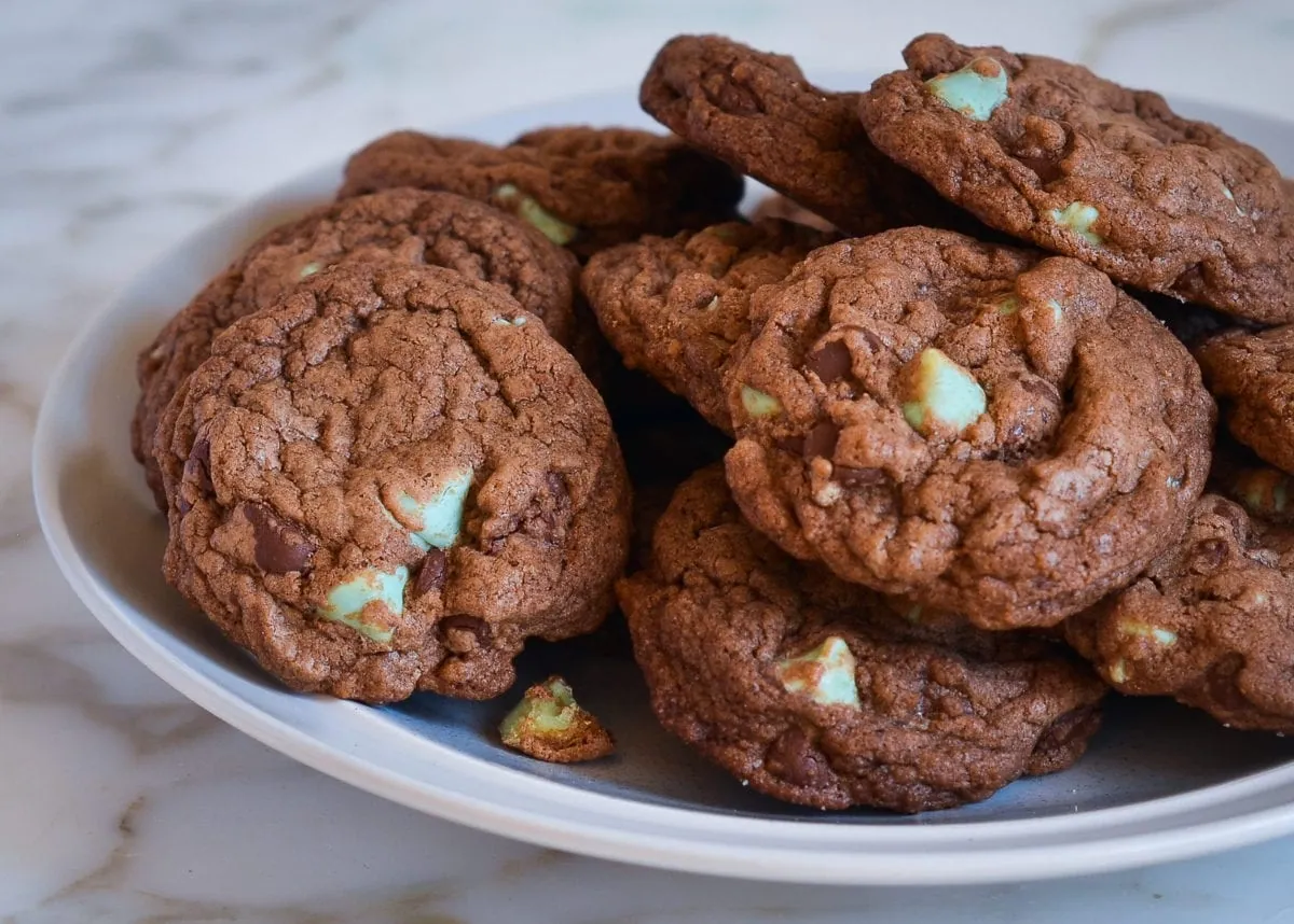 Double Chocolate Mint Cookies