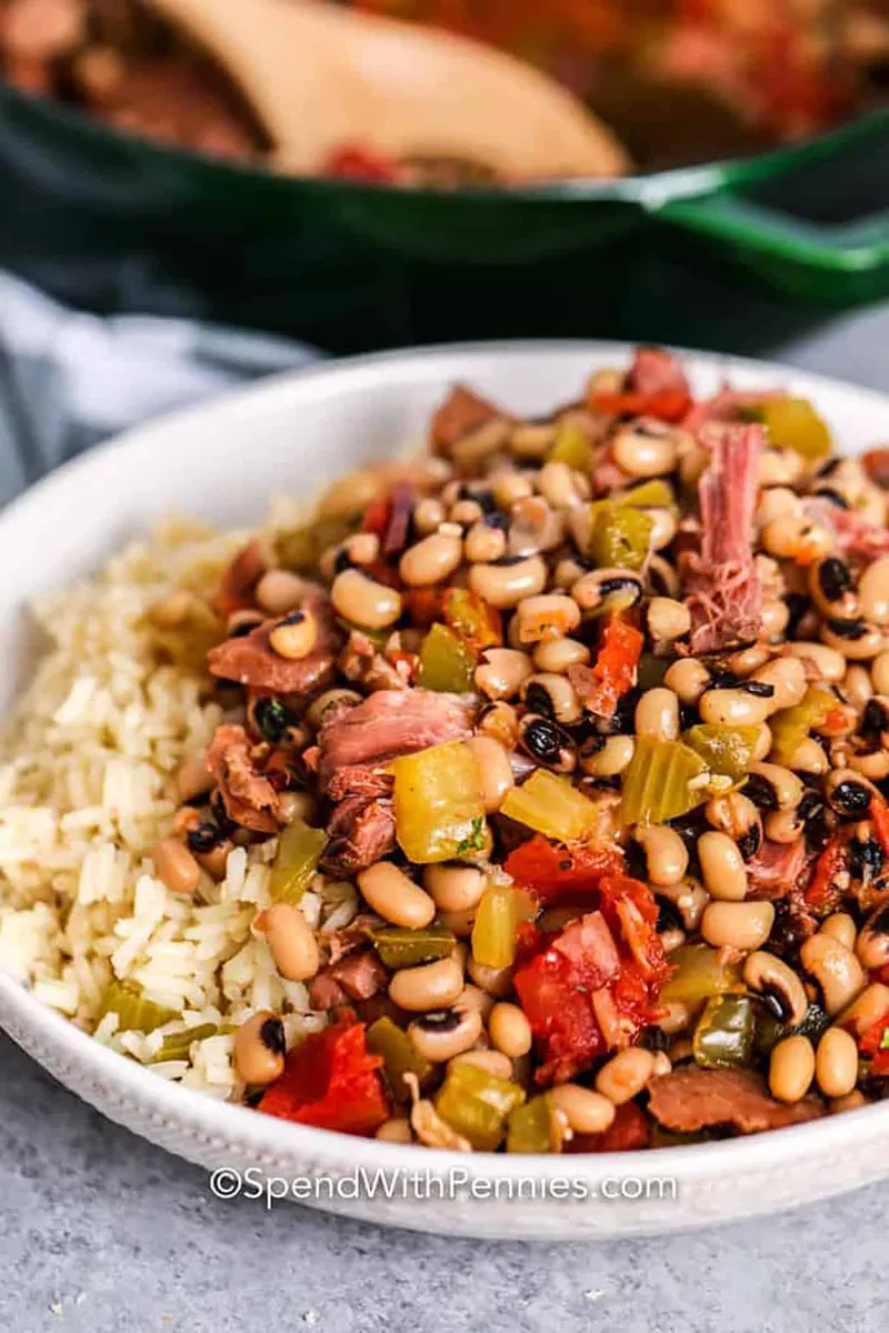 Hoppin' John with canned tomatoes