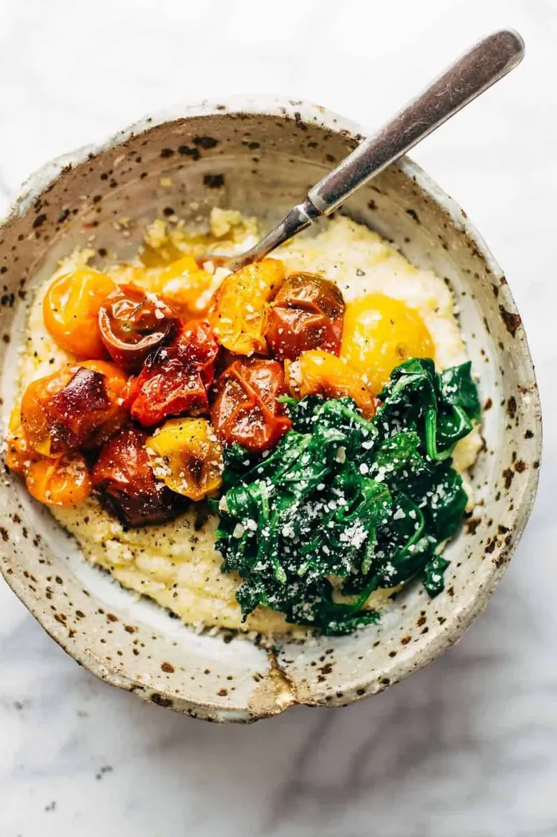Roasted Tomato Goat Cheese Polenta