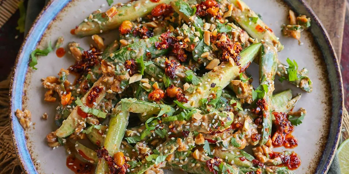 Peanut Chili Cucumber Salad