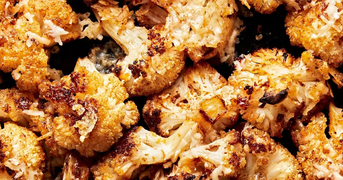 Roasted Cauliflower with parmesan
