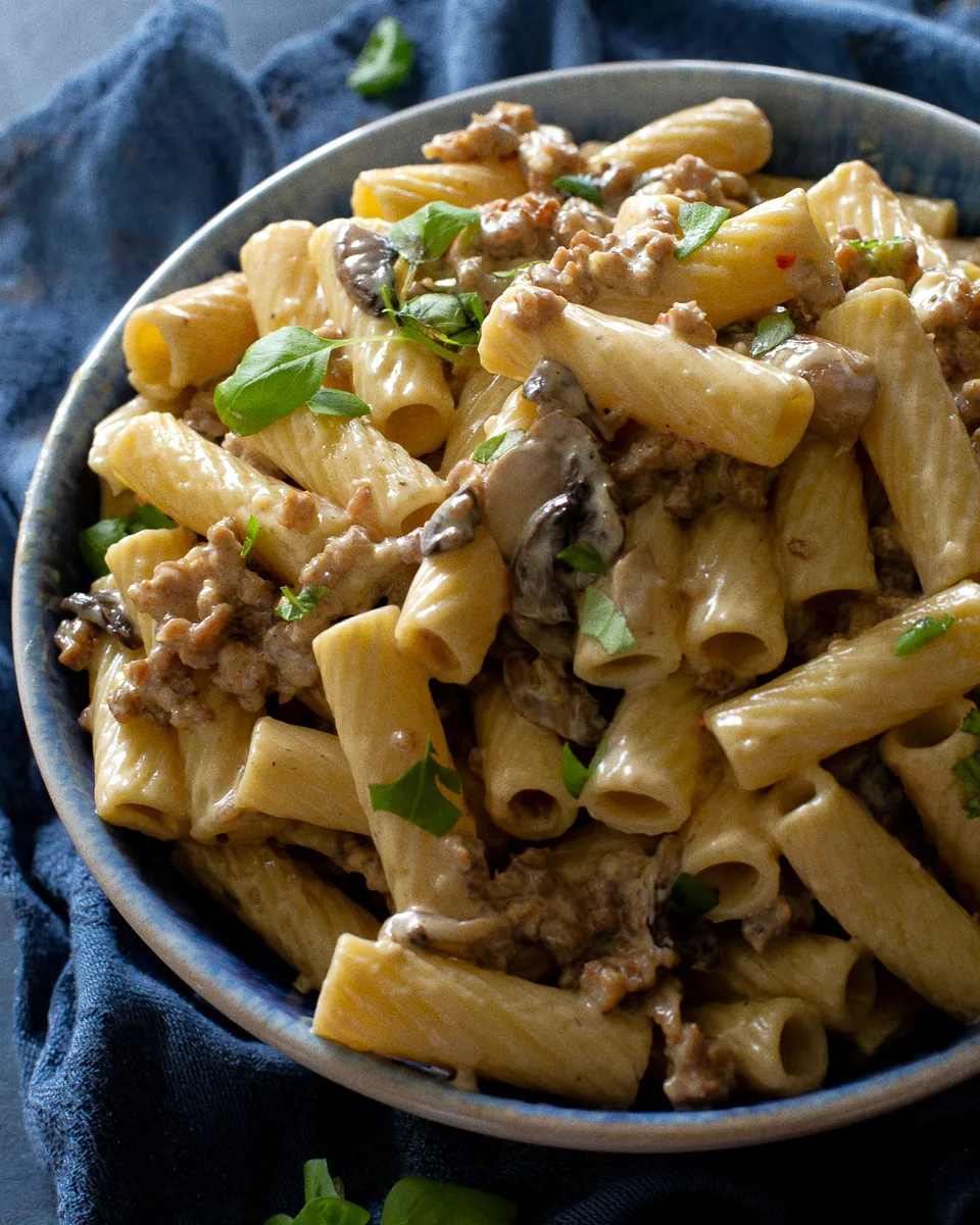 Creamy Sausage Rigatoni